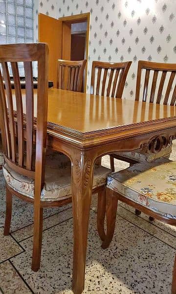 dining table, wooden dining table,6chairs dining table, furniture 2