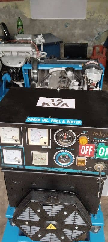 generator 15kva gas and Stamford denmo 5