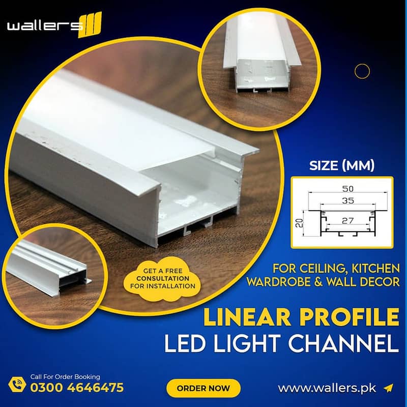 Aluminium Profile Light High Quality | All Sizes Available 0