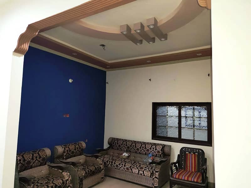 120 Sq Yards, Full Furnished House For Sell, Near Johar Chowk, 1st Street from Main Road West-Open 6