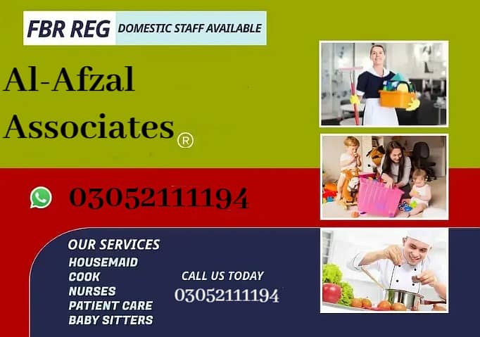 Domestic And Maid Staff Available/Domestic staff/Domestic staff provid 0