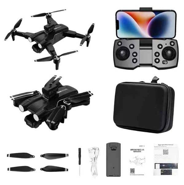 Lh_X68 Foldable High Quality Double Camera Brushless Motors Drone 4K 3