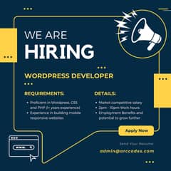 Wordpress Developer & Graphic Designer Positions Open