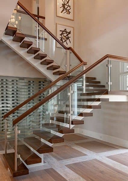 glass Railing/wrought iron/Stair/realings grills 1