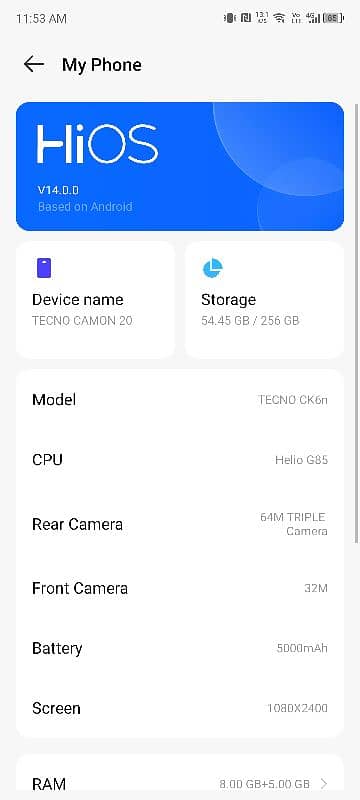 tecno camon 20 0