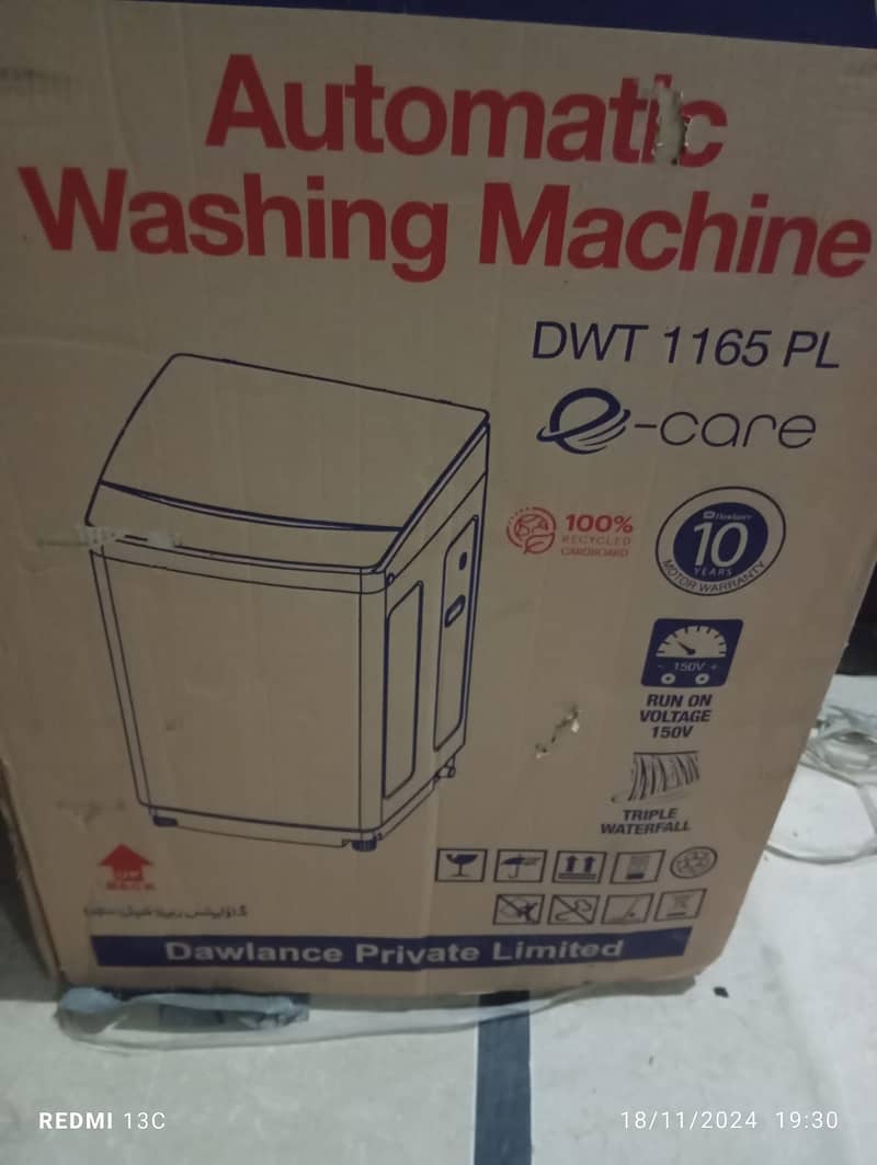 Washing Machine (DWT 1165 PL -- e-care Top Load) 6