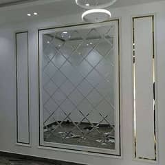 Mirror wall/Glass wall/Diamond shape mirror