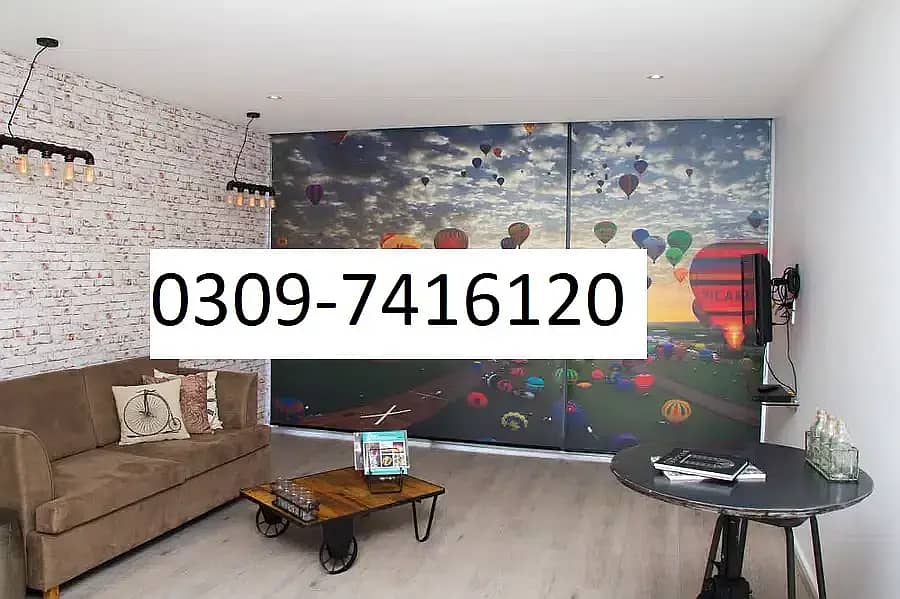 Window Blinds Roller Blinds / wallpaper/ wooden floor/ vinyl floor 17