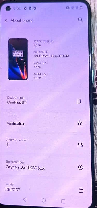 one plus 8t 12/256 2