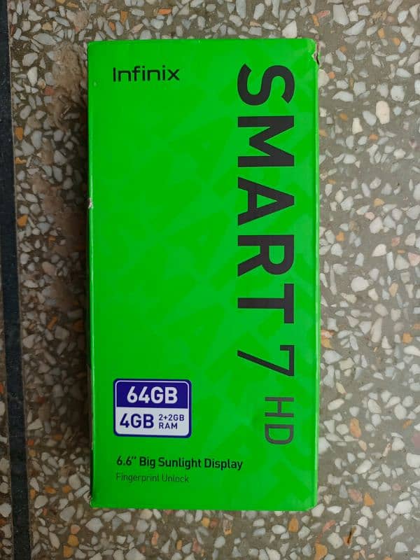 infinix smart 7 HD 4GB & 64GB Full box with warnty 8