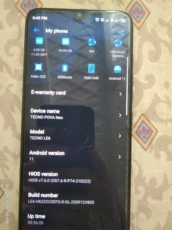 Tecno mob used. condition 10/10 0