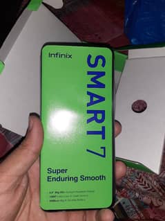 infinix smart 7 4 +3gb 64gb all accerries official PTA approved