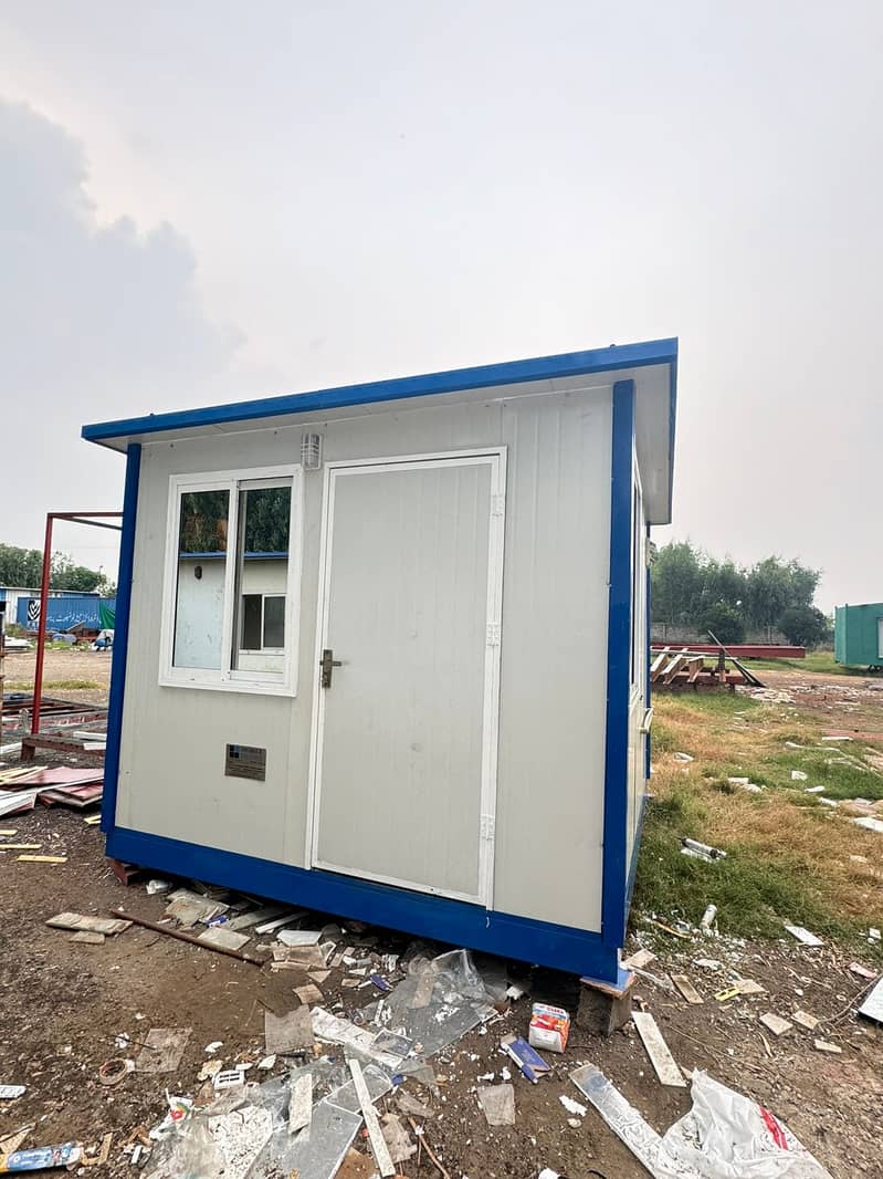 guard room site office container office prefab sructure porta toilets 1