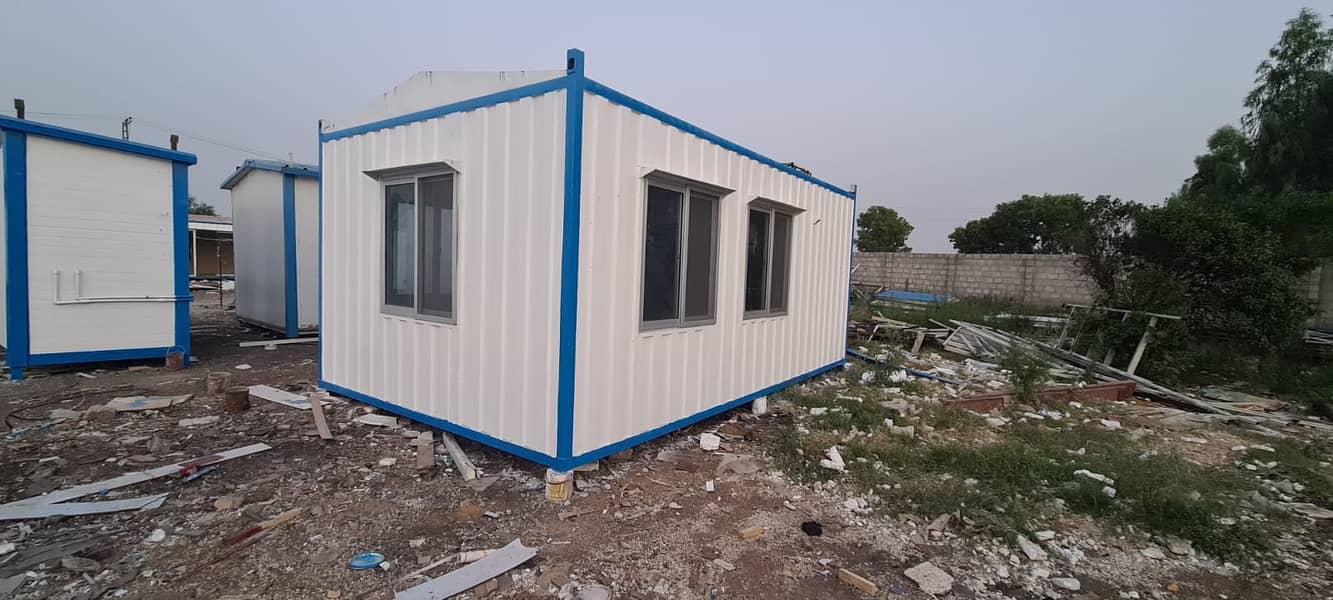 guard room site office container office prefab sructure porta toilets 9