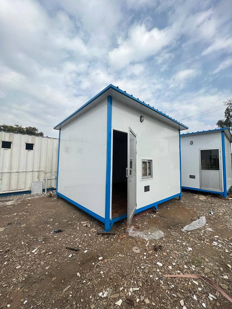 guard room site office container office prefab sructure porta toilets 12