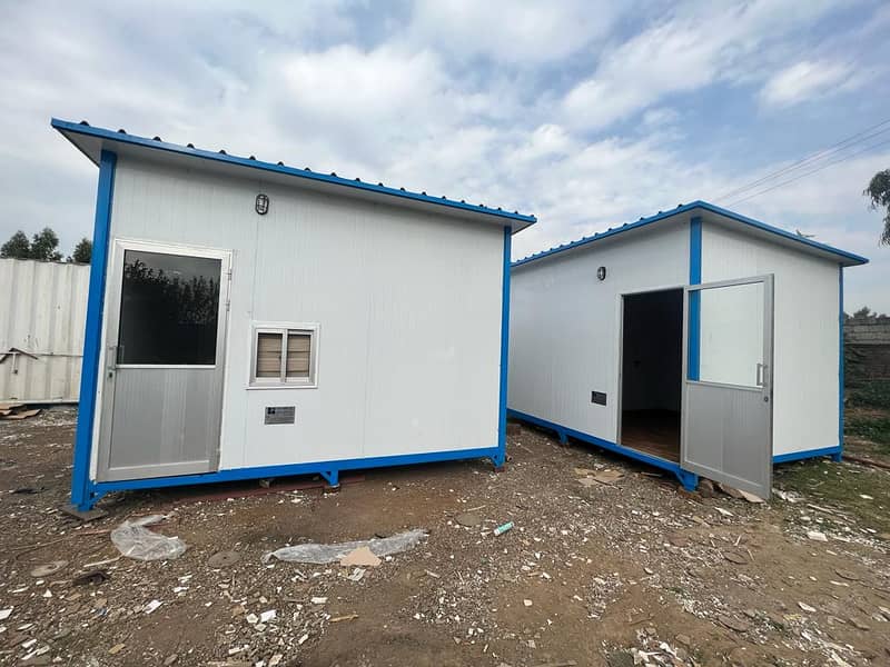 guard room site office container office prefab sructure porta toilets 13