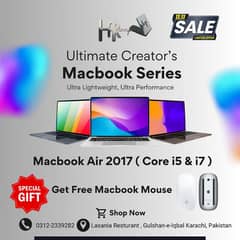 11.11 Sale | Apple Macbook Air 2017 | Core i5 & Core i7 | With Gifting