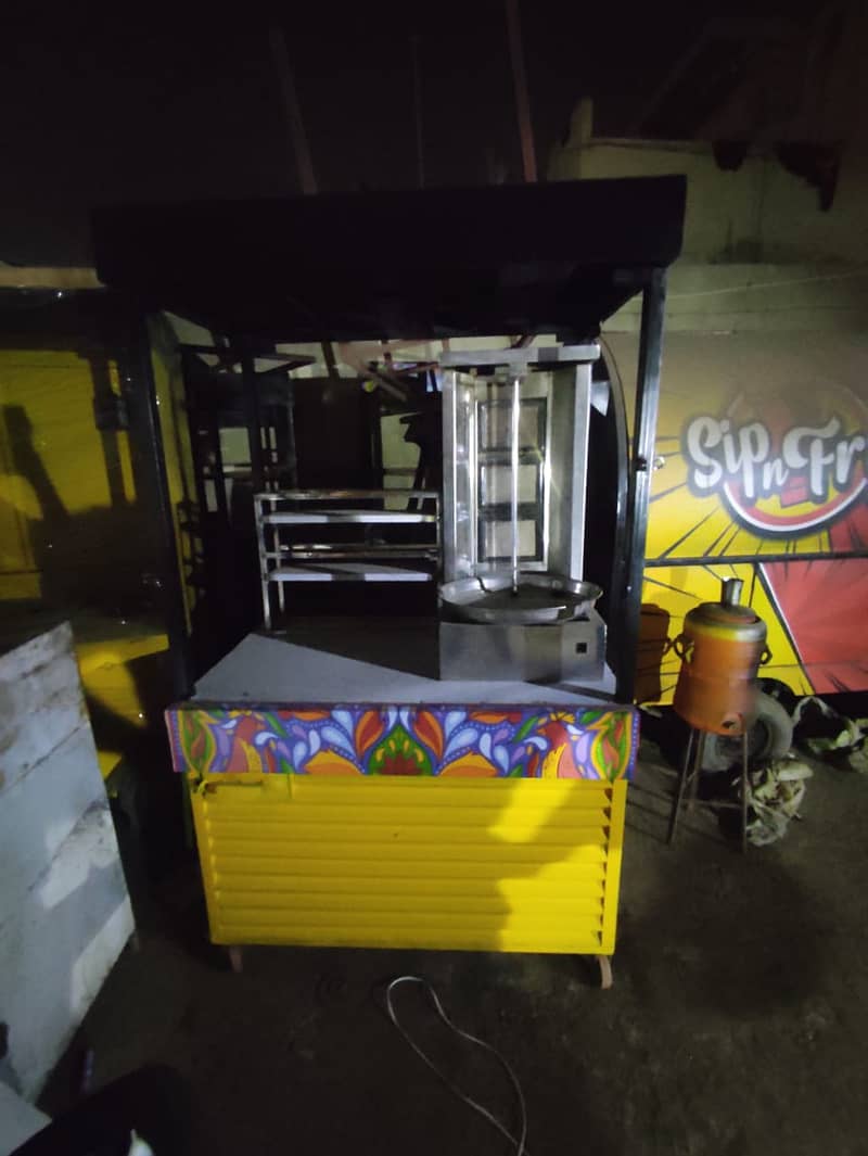 Towable Fries Stall , Burger stall, waffle, Juice, Cart, Shawarma 3