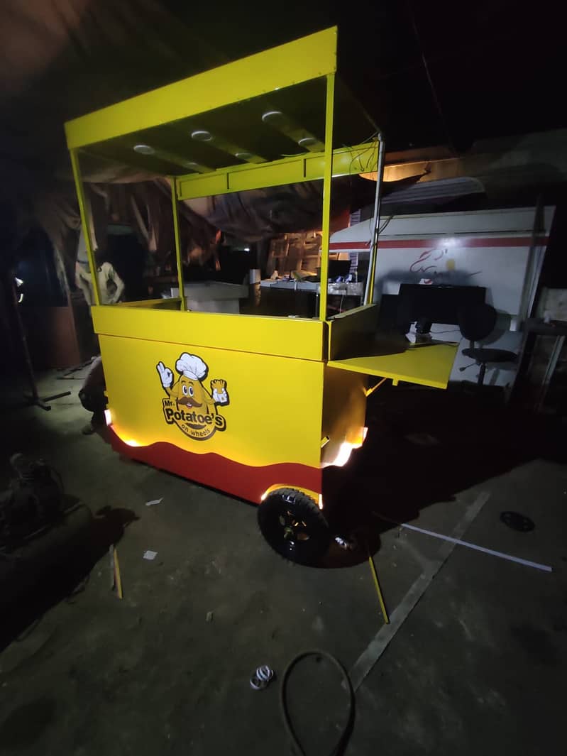 Towable Fries Stall , Burger stall, waffle, Juice, Cart, Shawarma 6