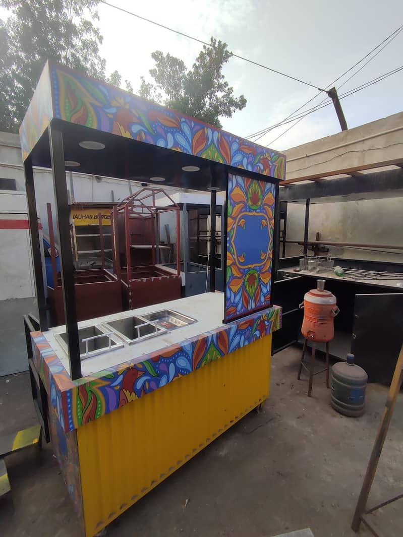 Towable Fries Stall , Burger stall, waffle, Juice, Cart, Shawarma 7