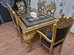 dining set | dining table | 6 chairs dining | pure sheesham dining