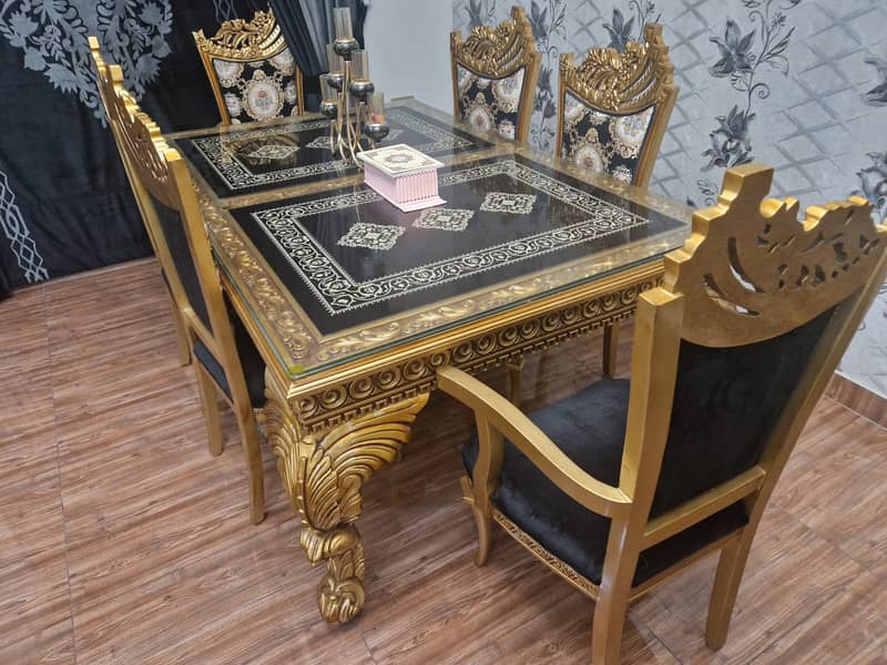 dining set | dining table | 6 chairs dining | pure sheesham dining 0