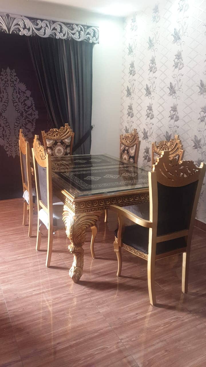 dining set | dining table | 6 chairs dining | pure sheesham dining 4