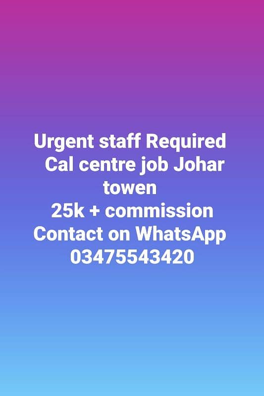 Cal Centre Job Only For Girls 0