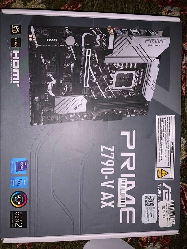 Asus prime V790-V AX Motherboard And DDR 5 Rams 16x2 2 sets 2