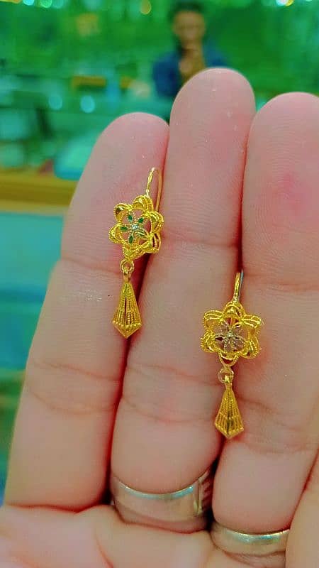 gold tops earrings ring bale 0