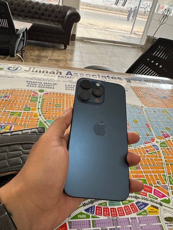 Iphone 15 Pro max 256gb jv blue color 0