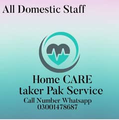 Domesticstaf baby caretaker maids Nurs Driver Cook Whatsap 03001478687