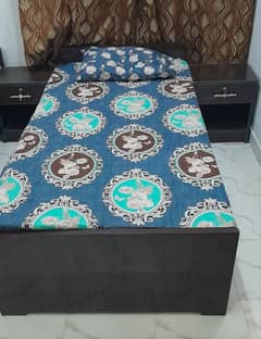 High Quality Teak Wood Single beds With Side Table with Draw