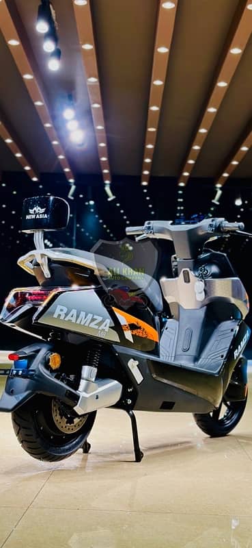 RAMZA M8 120 - 140km in1 charge Scooty Price in Pakistan New Scooty 14