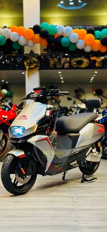 RAMZA M8 120 - 140km in1 charge Scooty Price in Pakistan New Scooty 17