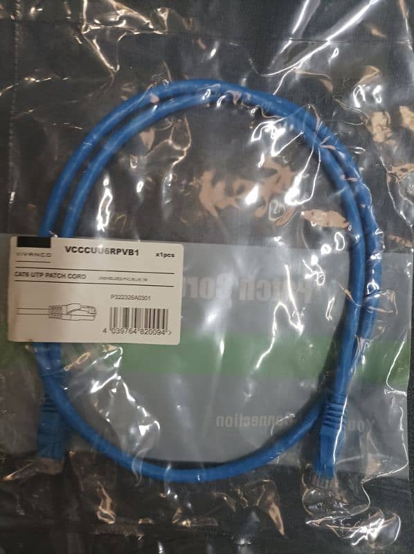 Vivanco 1M Cat6 patch cord. 1