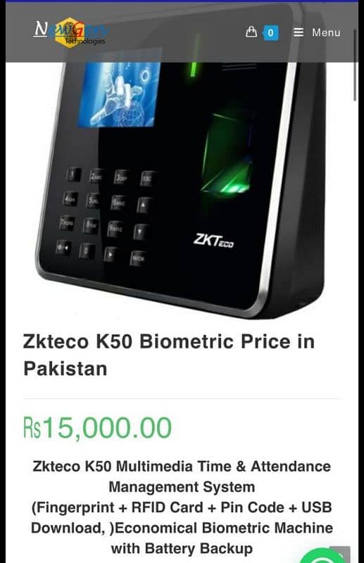 zkteco k50 k40 f22 uface800 mb460 mb360 face fingerprint machine zktec 0