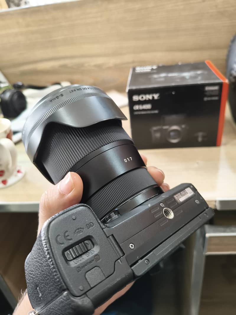 Sony a6400 with Sigma 16mm 1.4 lens for sale 0