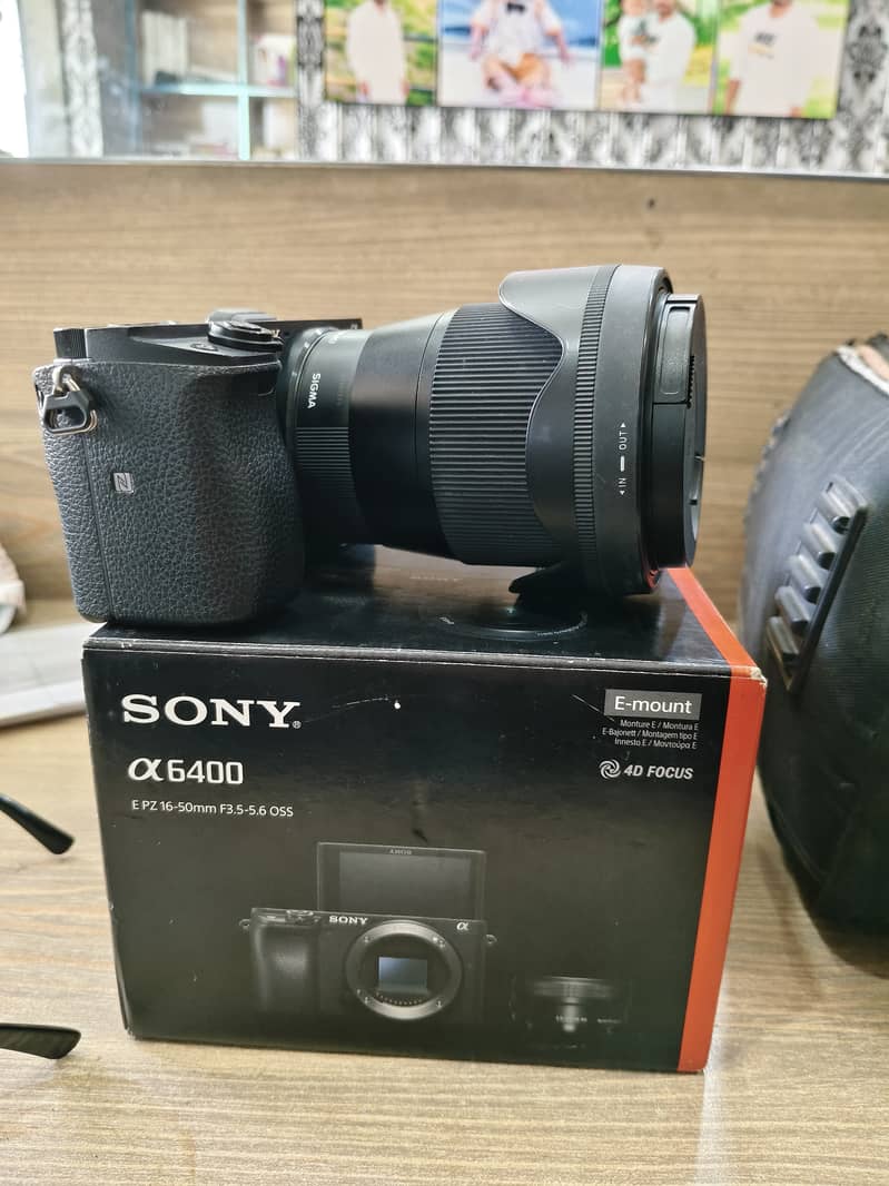 Sony a6400 with Sigma 16mm 1.4 lens for sale 2