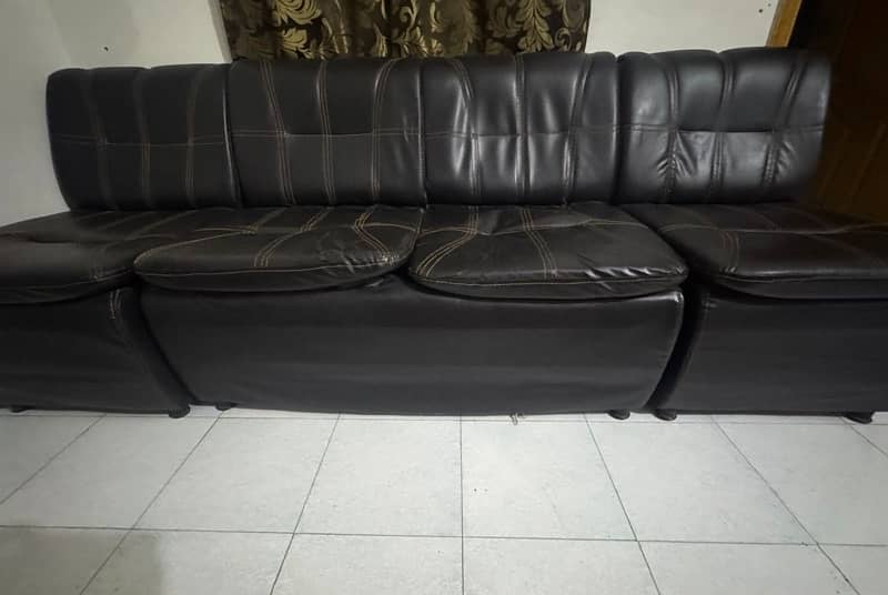 Leather sofa sets of 4persons 2