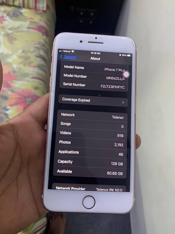 iphone 7plus 128gb PTA Approved +966/055/15/61/372 1