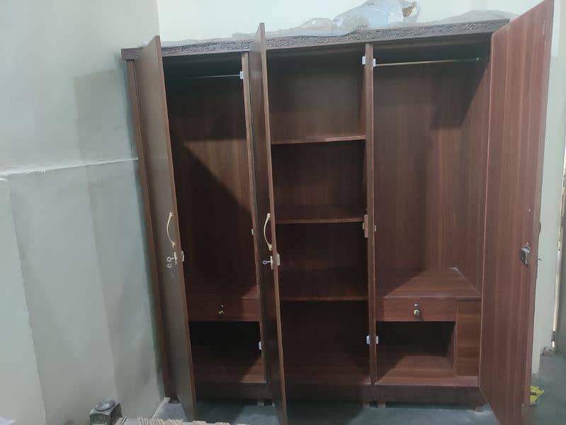 3 door sheesham wood almari 5