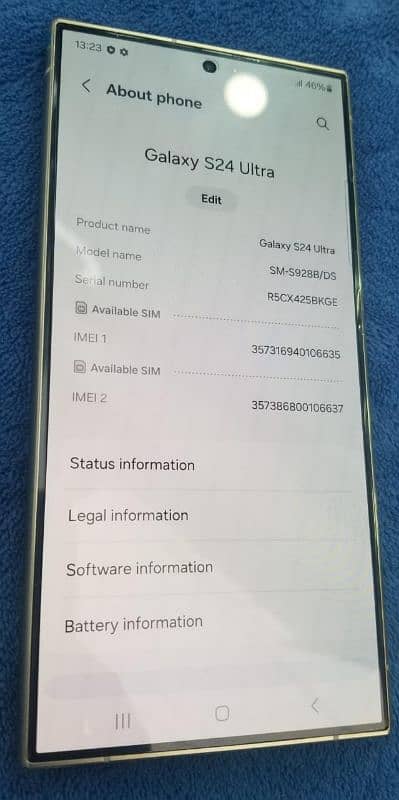 Samsung S24Ultra 12/512GB official PTA Approved. 1