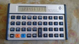 hp 12C platinum-sharp-hp 17b2-casio FC200 financial calculators