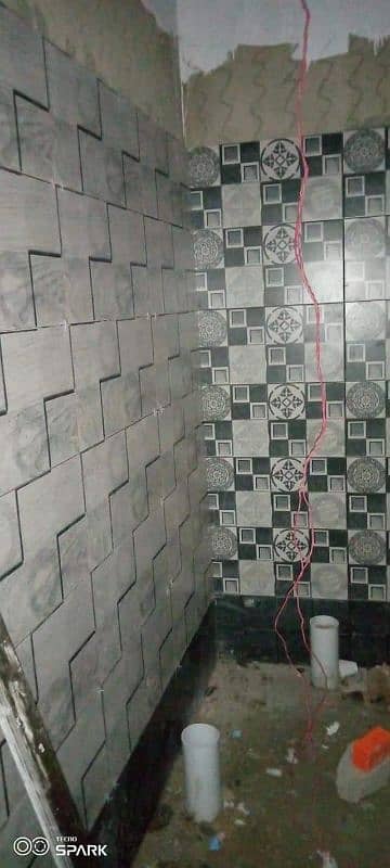 hamary han tiles Marbel kitchen ka Kam kia jata hy 7