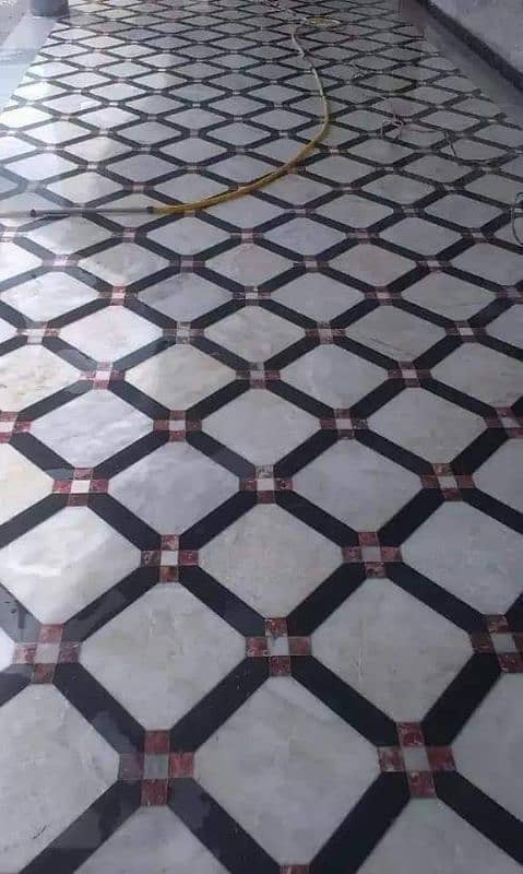 hamary han tiles Marbel kitchen ka Kam kia jata hy 18