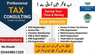 Sales Tax, Income Tax Return, Tax Consultant Near me, FBR, Tax Filer