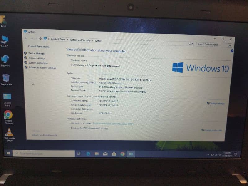 Lenovo E431 i5 3rd gen 4gb ram 80gb ssd 1