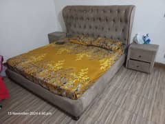 double Bed with master spring mattress dressing and side tables