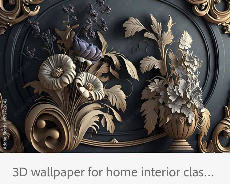 Stylish wall Art, 3D Flex Canvas Wallpaper 4